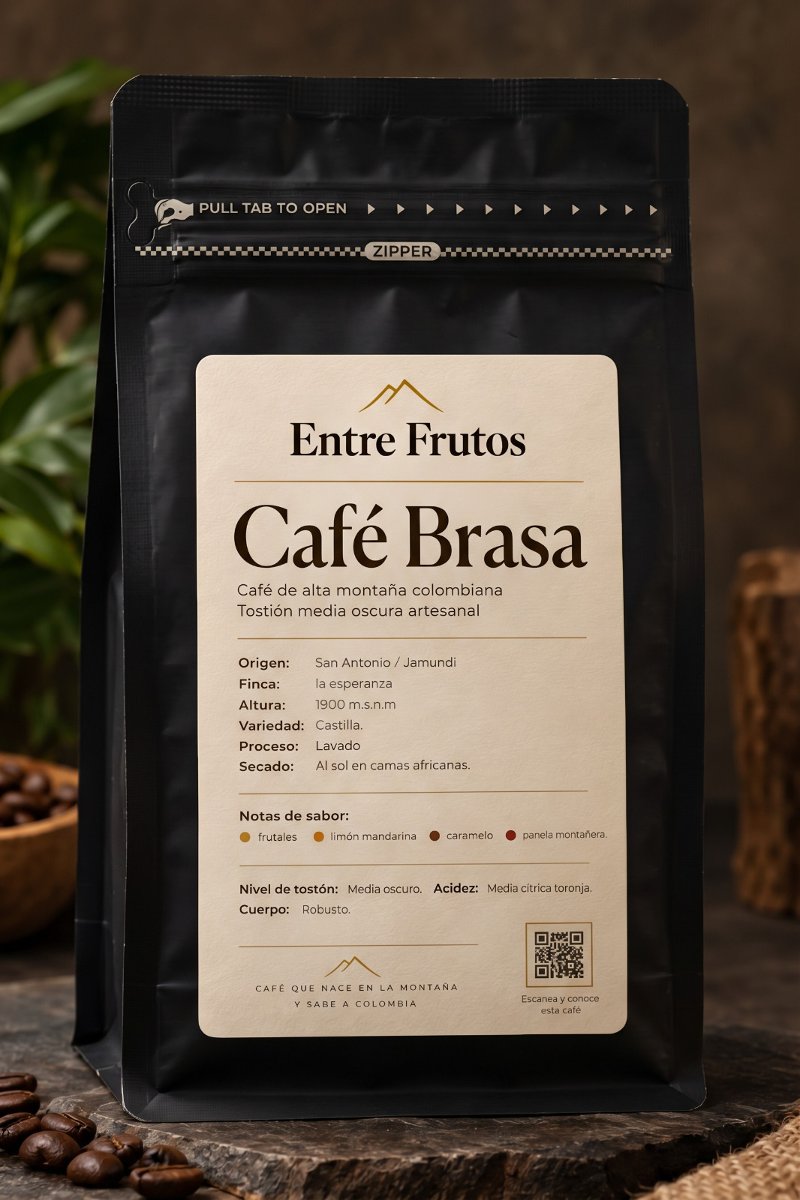 Café Brasa molido 250 g de Valle del Cauca, Colombia