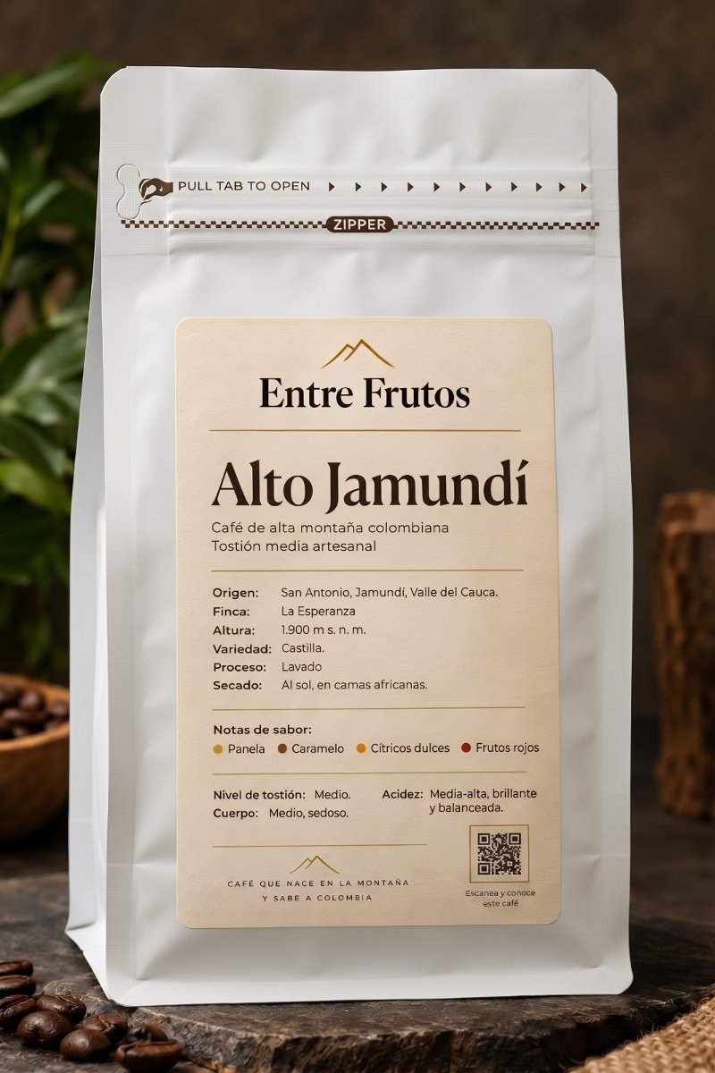 Café Alto Jamundí molido 250 g de Valle del Cauca, Colombia