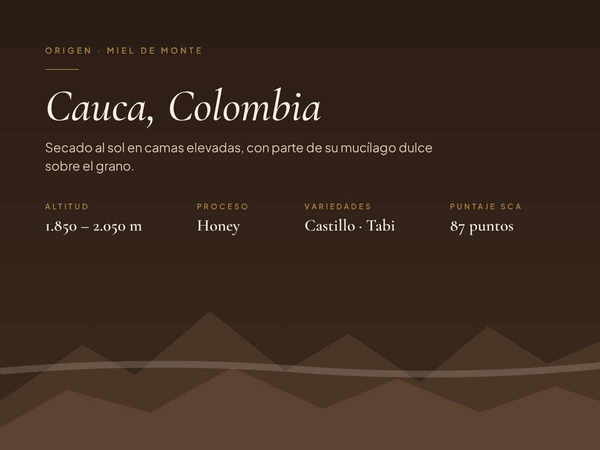 Café Miel de Monte molido 250 g de Valle del Cauca, Colombia — foto 5